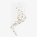 Whispering Kerchiefs Modern Glass Chandelier for Living and Dining Rooms