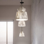 Strata Alabaster Pendant Light – Modern Sculptural Ceiling Lamp