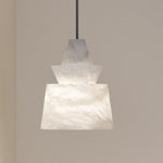 Strata Alabaster Pendant Light – Modern Sculptural Ceiling Lamp