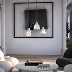 Strata Alabaster Pendant Light – Modern Sculptural Ceiling Lamp