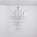 White Cloud Glass Petals Chandelier – Modern Venetian Style Lighting