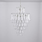 White Cloud Glass Petals Chandelier – Modern Venetian Style Lighting