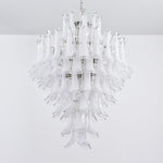 White Cloud Glass Petals Chandelier – Modern Venetian Style Lighting