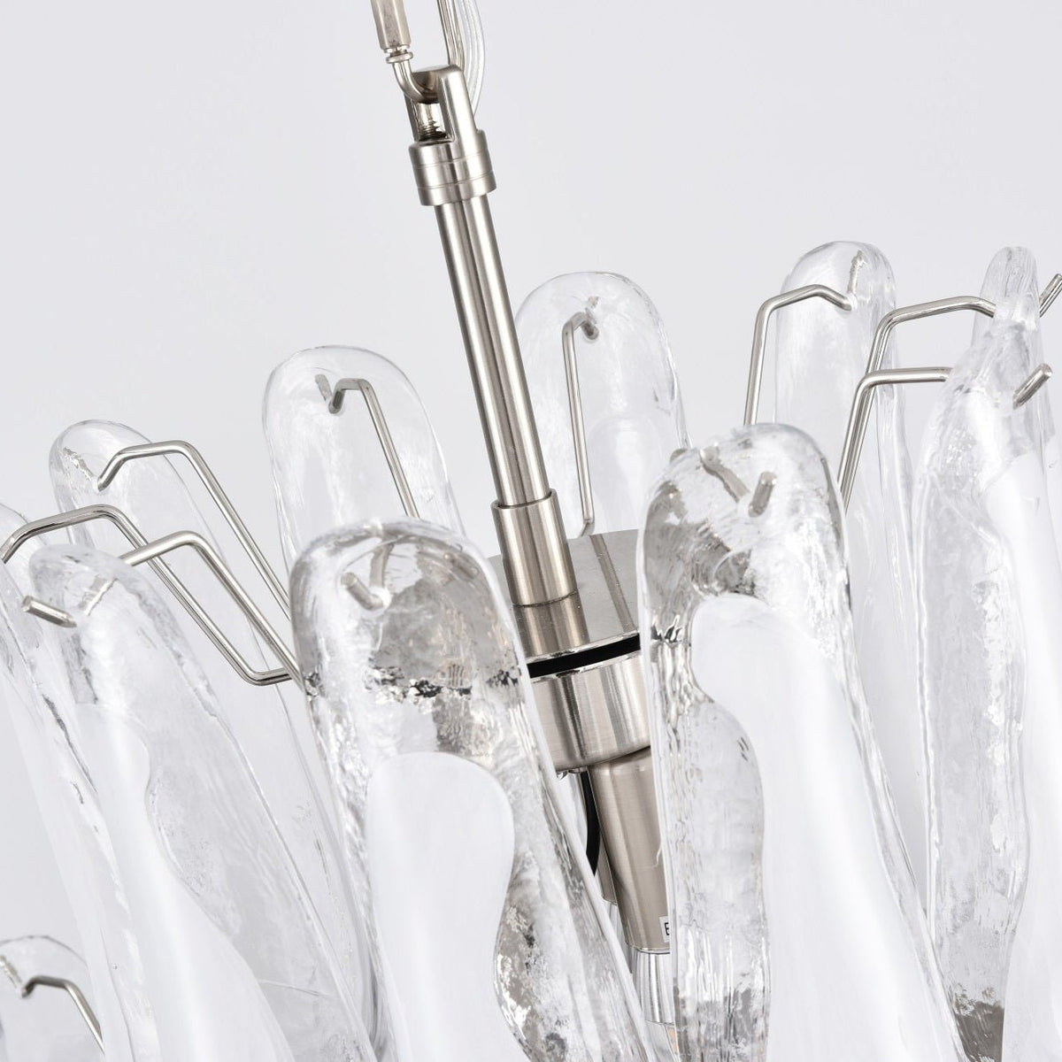 White Cloud Glass Petals Chandelier – Modern Venetian Style Lighting