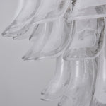 White Cloud Glass Petals Chandelier – Modern Venetian Style Lighting