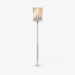 White Column Outdoor Floor Lamp – Modern Aluminum Garden Light
