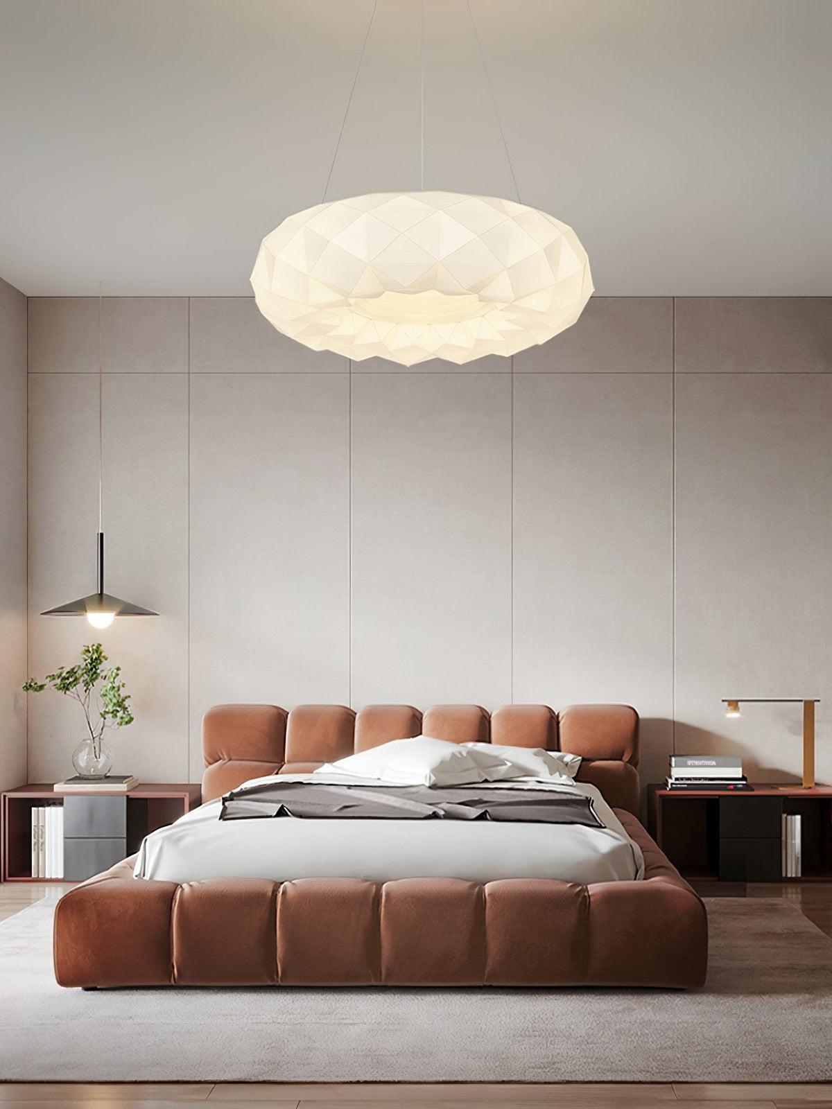 White Hive Pendant Light