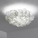 White Hydrangea Ceiling Lamp