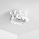 White Hydrangea Ceiling Lamp