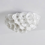 White Hydrangea Ceiling Lamp