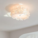 White Hydrangea Ceiling Lamp