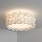 White Hydrangea Ceiling Lamp