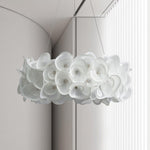 White Hydrangea Pendant Lamp