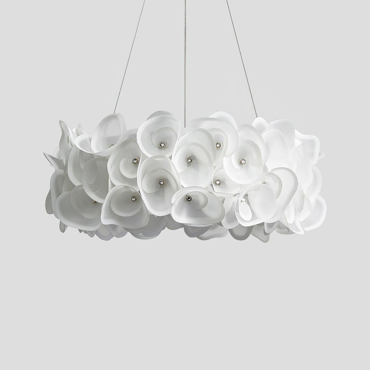 White Hydrangea Pendant Lamp