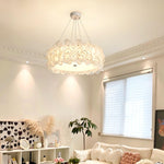 White Hydrangea Pendant Lamp