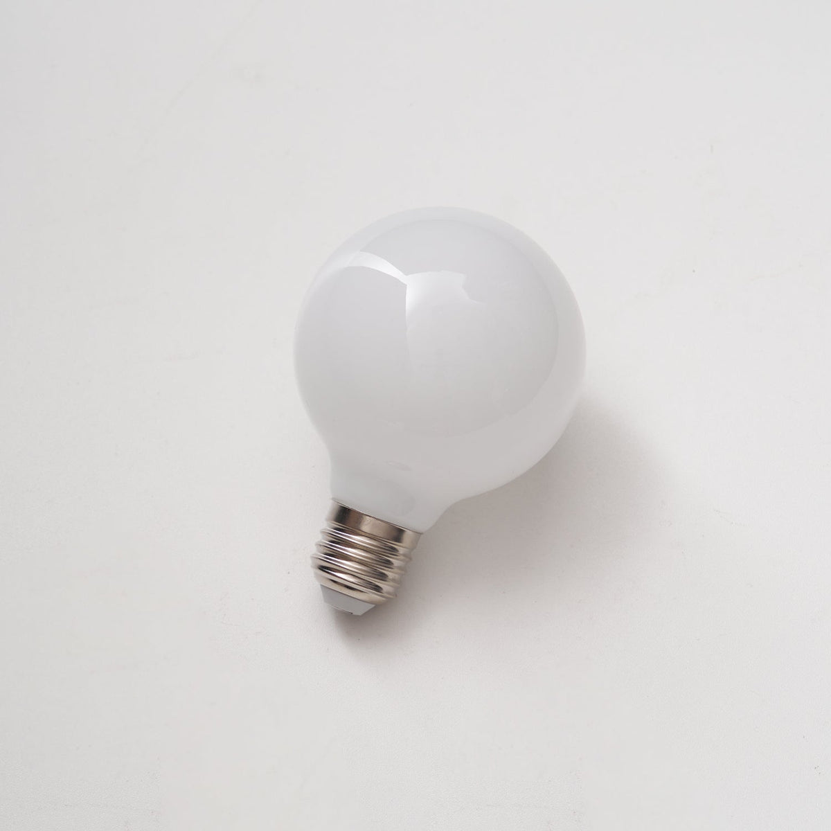Lumière White Glass LED Bulb — E26/E27 Dimmable Replacement for Designer Fixtures