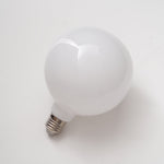 Lumière White Glass LED Bulb — E26/E27 Dimmable Replacement for Designer Fixtures