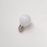 Lumière White Glass LED Bulb — E26/E27 Dimmable Replacement for Designer Fixtures