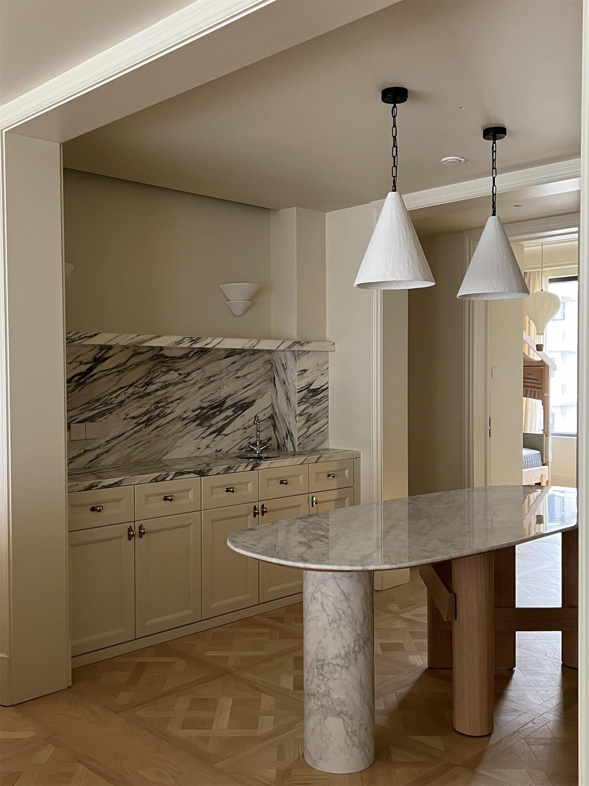 white-plaster-pendant-lamp