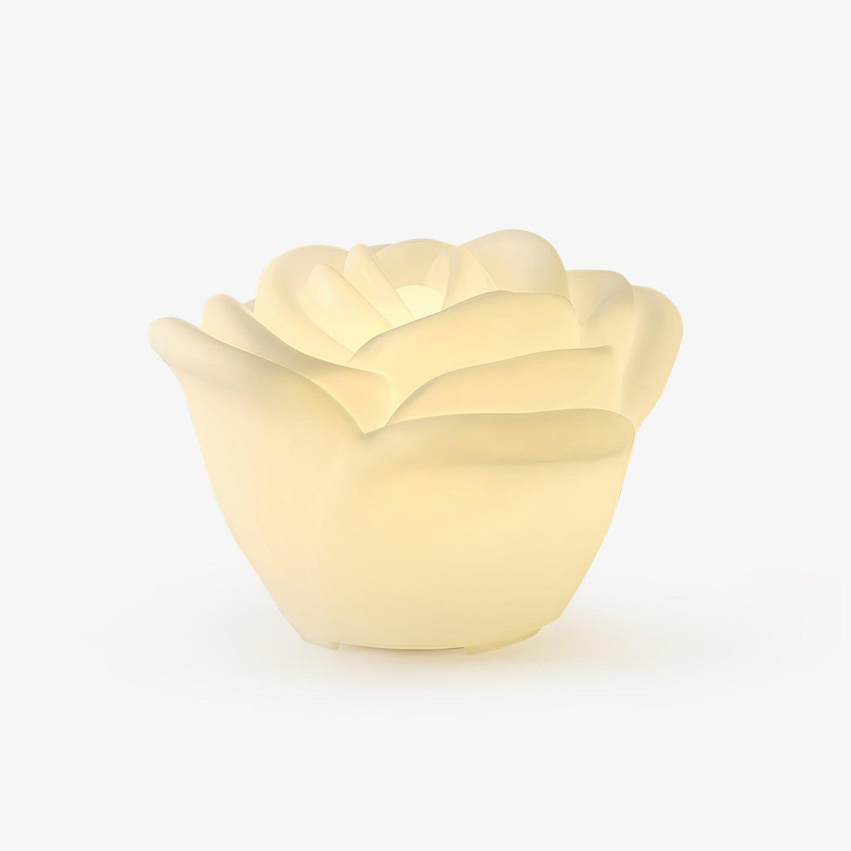 White Rose LED Table Lamp – Sculptural Petal Design for Modern Interiors