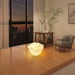 White Rose LED Table Lamp – Sculptural Petal Design for Modern Interiors