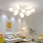 white-tulip-ceiling-light