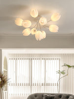 white-tulip-ceiling-light