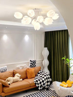 white-tulip-ceiling-light
