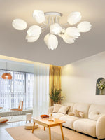 white-tulip-ceiling-light