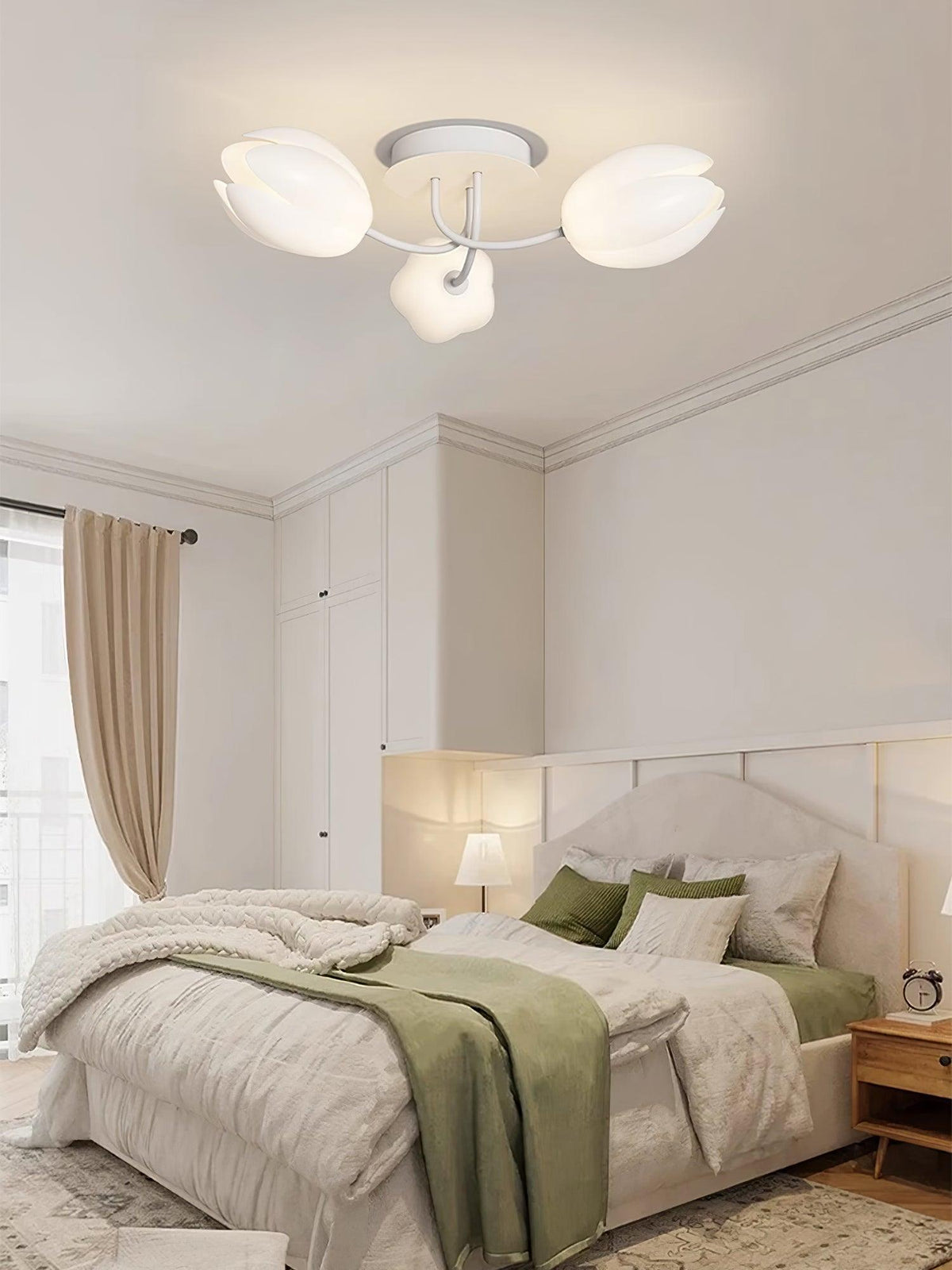 white-tulip-ceiling-light