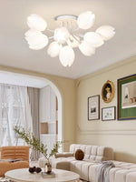 white-tulip-ceiling-light