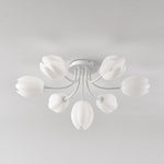 white-tulip-ceiling-light