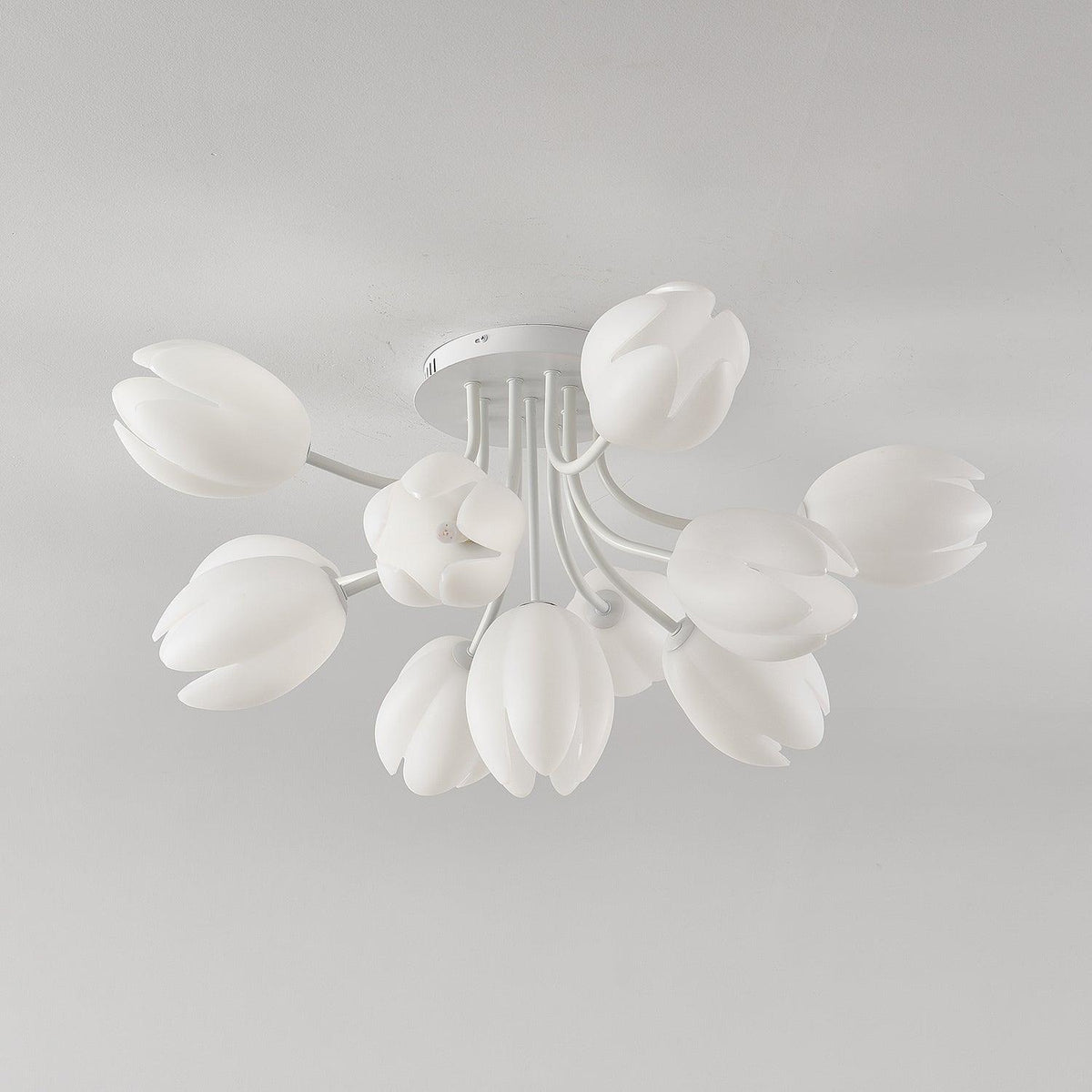 white-tulip-ceiling-light