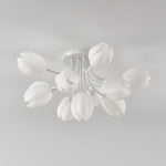 white-tulip-ceiling-light