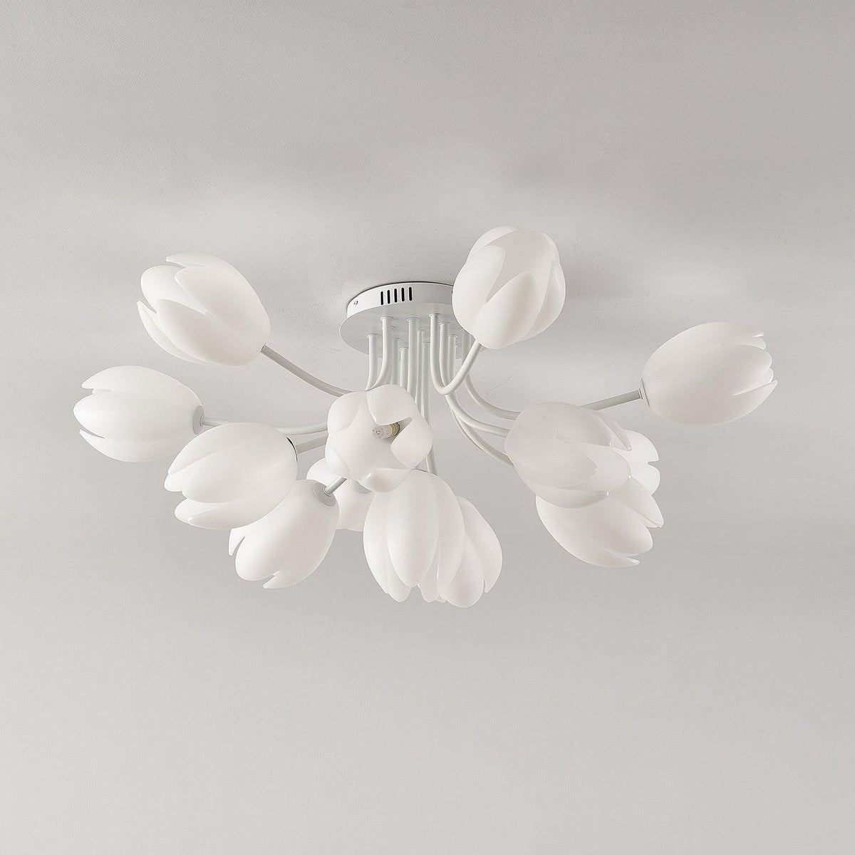 white-tulip-ceiling-light