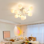 white-tulip-ceiling-light