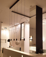 Line Art Pendant Light – Modern Linear LED Chandelier