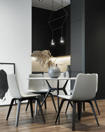Line Art Pendant Light – Modern Linear LED Chandelier