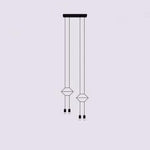 Line Art Pendant Light – Modern Linear LED Chandelier