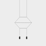 Line Art Pendant Light – Modern Linear LED Chandelier
