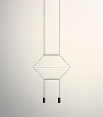Line Art Pendant Light – Modern Linear LED Chandelier