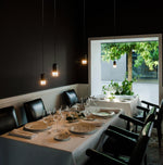 Line Form Pendant Light – Minimalist Geometric LED Chandelier