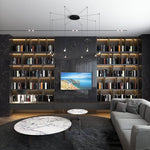 Line Form Pendant Light – Minimalist Geometric LED Chandelier