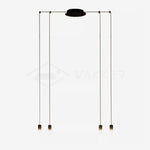 Line Form Pendant Light – Minimalist Geometric LED Chandelier