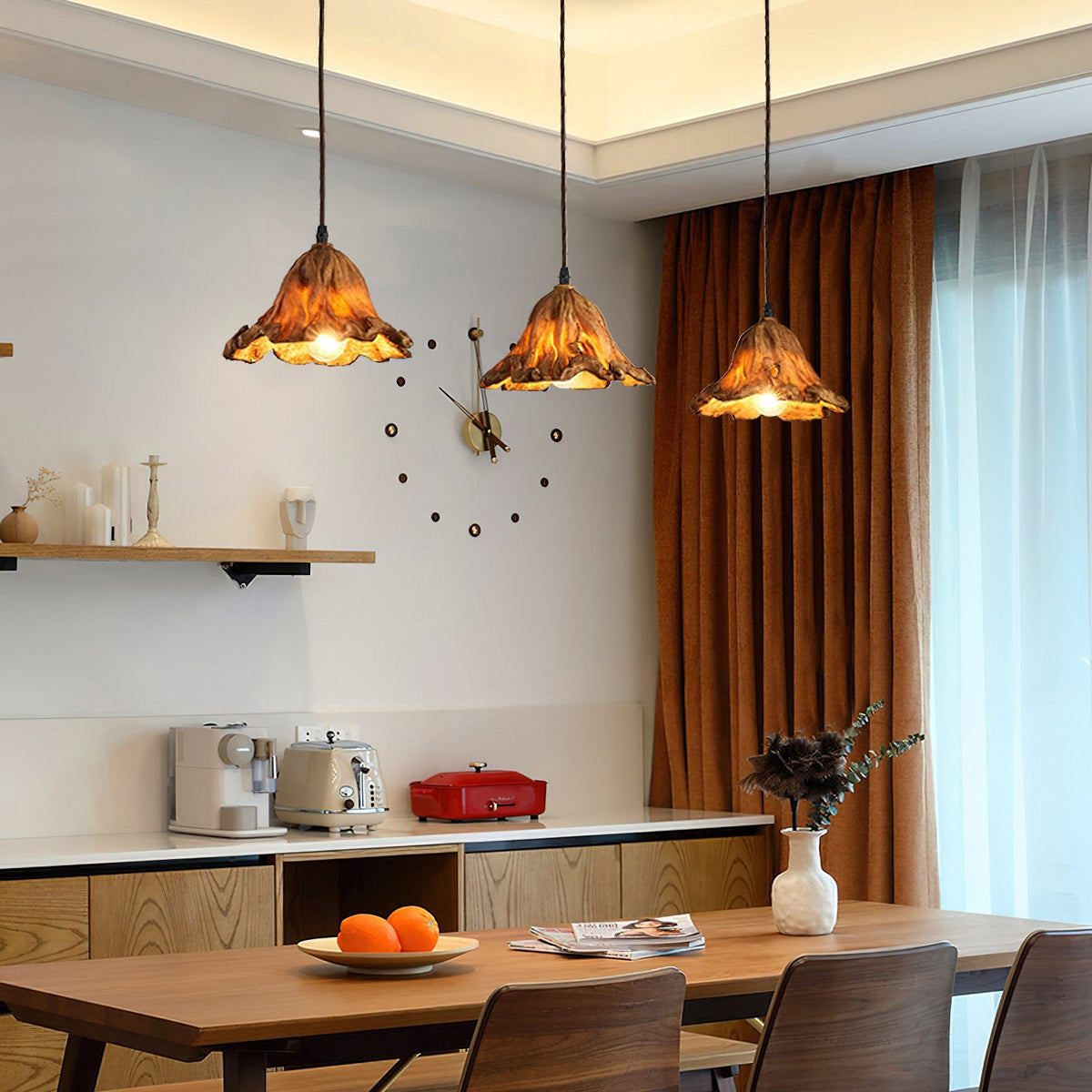 Withered Lotus Leaf Pendant Lamp