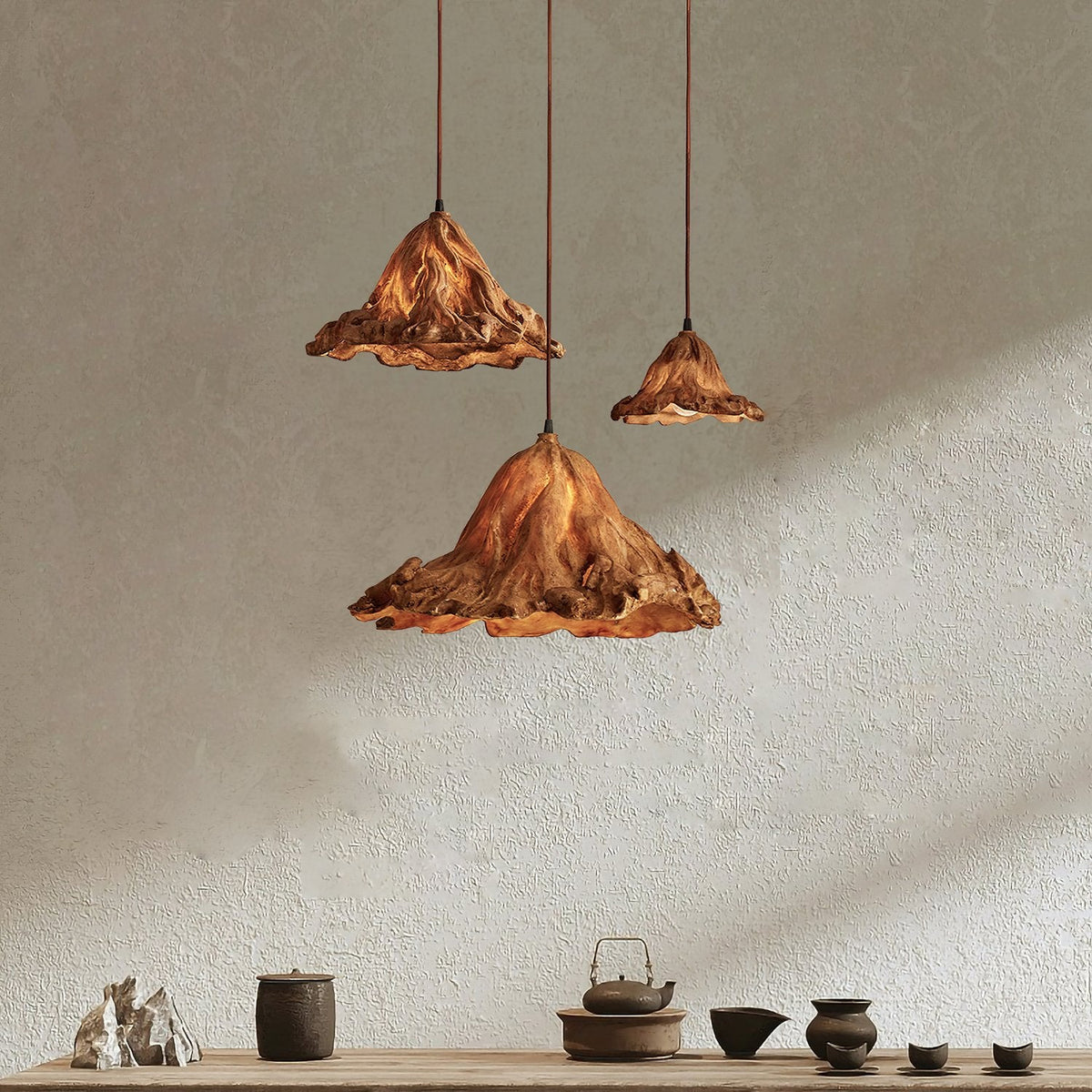 Withered Lotus Leaf Pendant Lamp