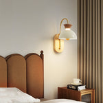Arc Wood Wall Sconce with Integrated LED — Modern Minimalist Lighting