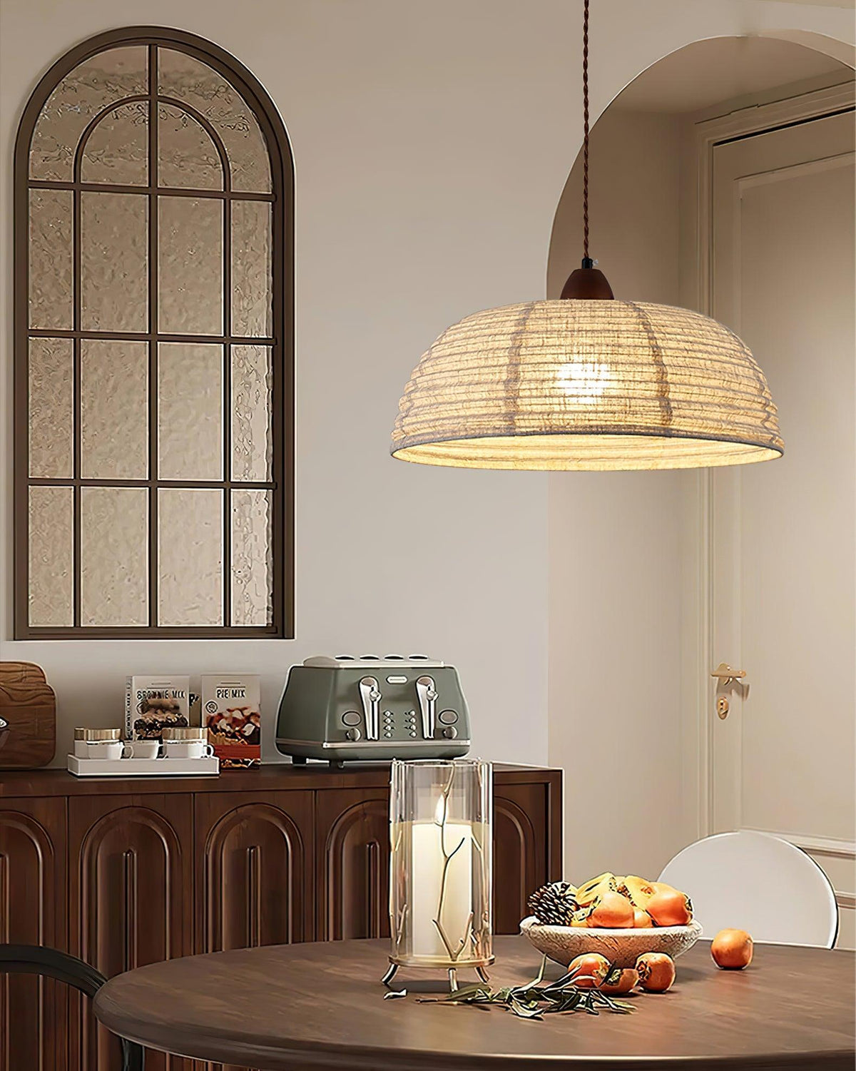 Wood And Fabric Series Pendant Lamp