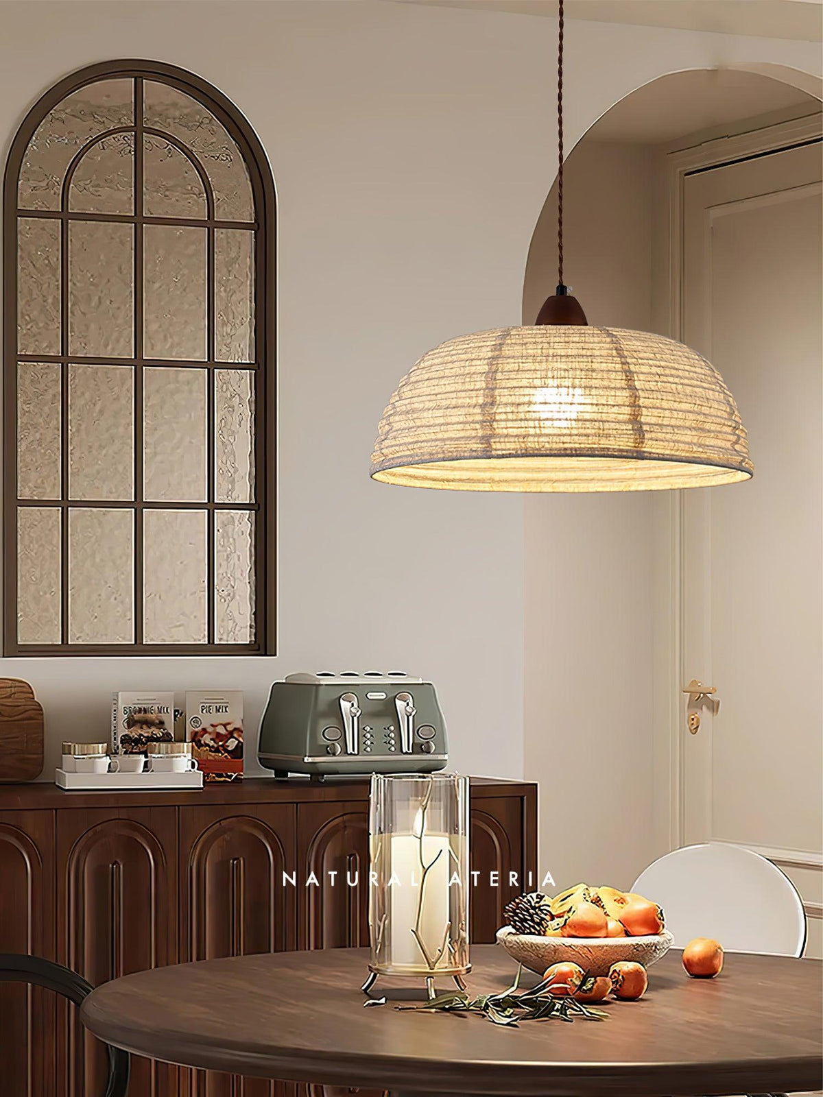 Wood And Fabric Series Pendant Lamp