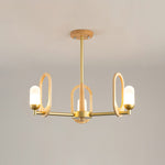 Wood Art Halo Chandelier
